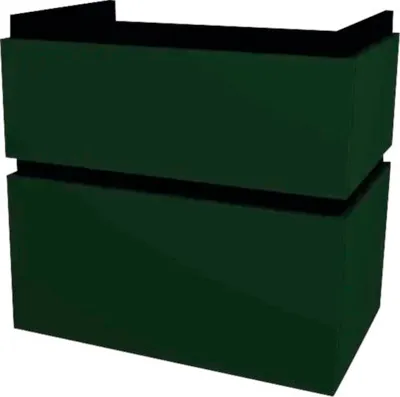 Obrázok produktu pre Kúpeľňová skrinka pod umývadlo Devo Viva 2.0 zelená matná 69 x 66 x 44 cm VV2-SU2S69x66-F77