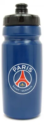 Image de Bouteille d'eau Paris Saint-Germain, 590 ml, référence 230PSG316GDE, bleu foncé, sans BPA, produit officiel sous licence