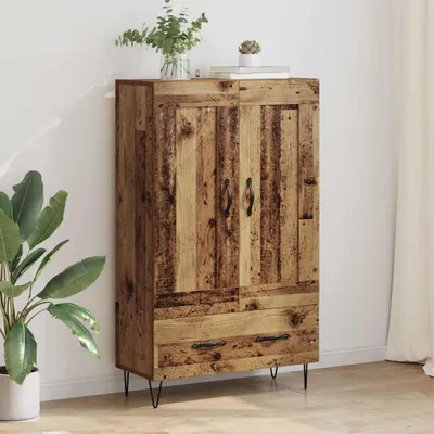 Obrázek produktu pro vidaXL Highboard old wood 69,5 x 31 x 115 cm materiál na bázi dřeva