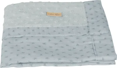 Produktbild von roba organic Decke 'Lil Planet' hellblau/sky, Terry Dots, Baumwolle, GOTS , 80x80 cm