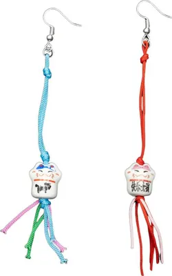 Produktbild von Glückskatze Winkekatze Ohrringe Miniblings Katze Manineko Porzellan Glückspüppchen