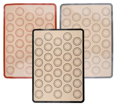 Image de Lot de 3 tapis de cuisson en silicone, réutilisables