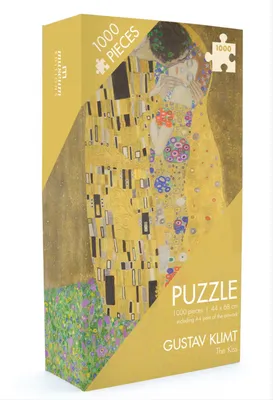 Produktbild von Museumeditions - TSJW0025 - Puzzle, Gustav Klimt, Der Kuss, 1000 Teile, 44cm x 68cm, Pappe