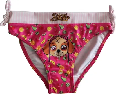 Immagine prodotto di Costume da bagno Paw Patrol con Skye e Marshall, slip da bagno per bambina, fucsia, misura 116 cm