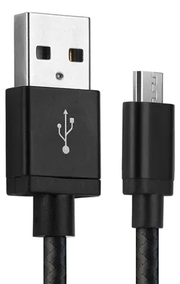 Produktbild von CELLONIC USB Kabel 1m für BMW Navigator 6 GPS Navigator Ladekabel Micro USB auf USB A 2.0 Datenkabel 2A schwarz Nylon