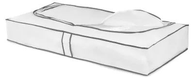 Obrázok produktu pre Skladovacie boxy Compactor - Textilný skladovací box 15x108x45 cm, biely/sivý RAN634