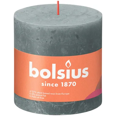 Produktbild von Bolsius Rust.Stumpenk. Eukalyptusgrün