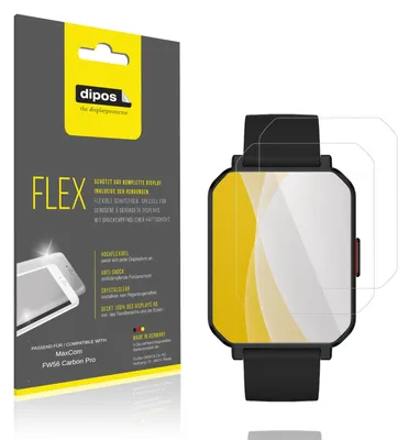 Immagine prodotto di 2x Pellicola protettiva per MaxCom FW56 Carbon Pro, rivestimento al 100%, Protezione dipos Flex