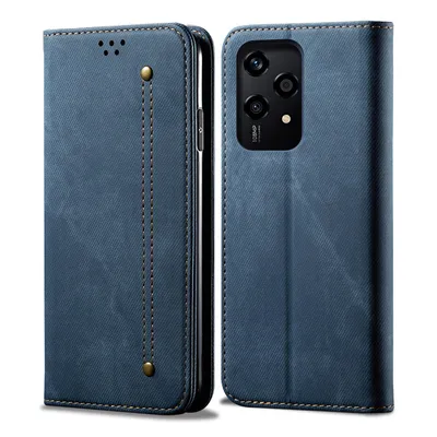 Obrázek produktu pro Pouzdro pro Honor 200 Lite, Kožené Peněženkové Pouzdro s Magnetickým Uzavíráním a Stojánkem modré