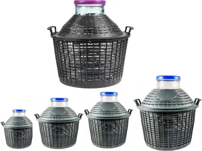 Produktbild von 25L Weinballon mit weitem Hals Glasballon Weithalsballon Gärballon, Gärbehälter