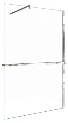 Produktbild von Duschspa Walk-In Dusche 120x200cm Duschwand mit Handtuchhalter mit Stabilisator 8mm NANO ESG-Glas Duschregal Duschtrennwand F131