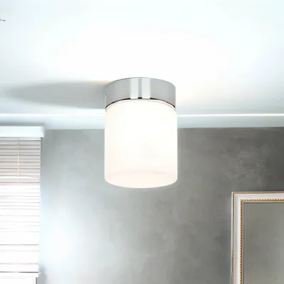 Produktbild von Badezimmerlampe IP44 Weiß G9 Glas Metall Badleuchte Küche