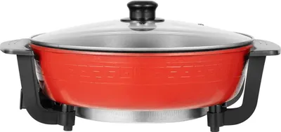 Produktbild von Elektrischer Hot Pot - Topf mit 2 Kammern - 1360 W - 220 V - Antihaftbeschichtung - Lebensmittelecht - Himmelblau