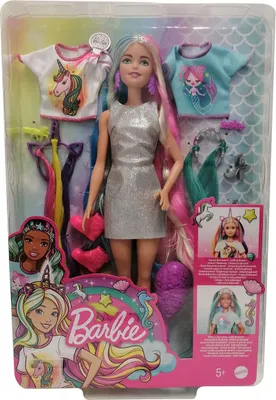 Image de Mattel GHN04 Poupée Barbie habillée Licorne et sirène, poupée de mode blonde avec accessoires, 30 cm