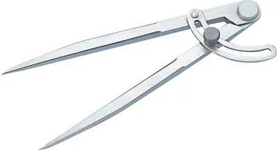Produktbild von Bogenzirkel Gesamtlänge 500 mm, mit gehärteten und geschliffenen Spitzen