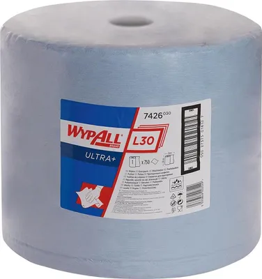 Produktbild von Kimberly-Clark WYPALL L30 Wischtücher 33x38cm blau 750 Blatt