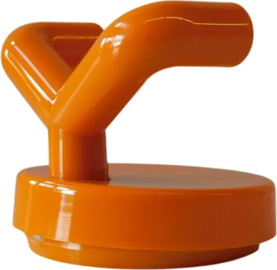 Produktbild von 50 Stück Wandhaken, 2-fach orange