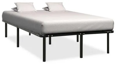 Immagine prodotto di Letto matrimoniale - Stile industriale - Metallo - Nero - 160x200 cm - Salvaspazio