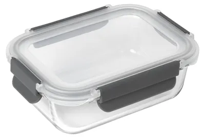 Productafbeelding van KUHN RIKON 24031, Container, rechthoekig, 0,64 liter, transparant, glas, siliconen, kunststof, -40 tot 500 °C