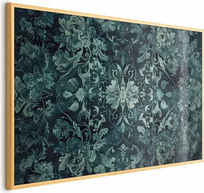 Produktbild von Posterpapier Poster - Carpet Ornaments in Emerald Shades 42x29.7 cm Muster p-H-10001-ao-a