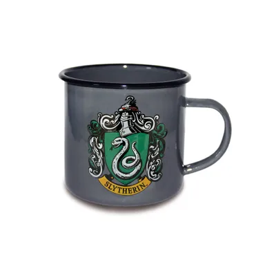 Produktbild von Logoshirt Harry Potter Emaille Tasse Slytherin Logo LGS-688-1640000