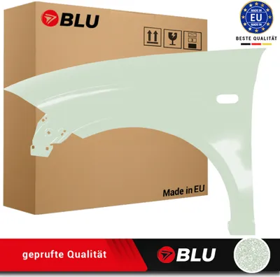 Zdjęcie produktu dla BLU Błotnik pasujący do Seat Altea 5P1/5P5 LS6R Lewy Zielony GrüneEstepa | 2004-2015 | Przedni Przód | Lakierowany | Gotowy do montażu | Stal