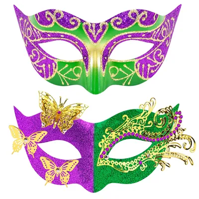 Venezianische Masken für Paare, 2 Stück, Karneval, Halloween