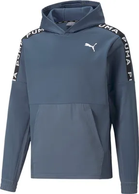 Produktbild von Puma Fit Fleece Hoodie Pullover Herren, Größe:M, Farbe:Blau