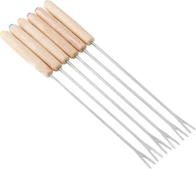 Image de Bâtonnets pour fondue - Bois - Fonte brute