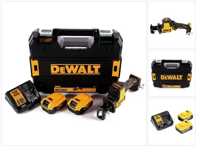 Image de DeWalt DCS 369 M2 Scie sabre sans fil 18V + 2x Batteries 4,0 Ah + Chargeur + TSTAK