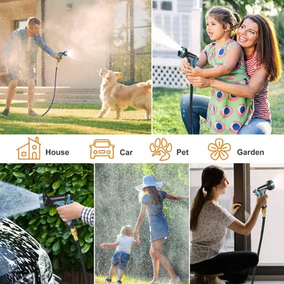 Produktbild von Flexibler Gartenschlauch - Ausziehbar - 30 m - Geeignet zum Sprühen und Reinigen