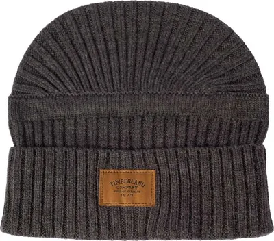 Image de TIMBERLAND - Men's ribbed beanie with logo patch  - Size One size