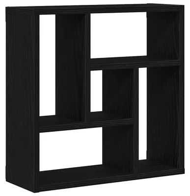 Image de vidaXL Étagère murale noire imitation chêne 45x16x45 cm Bois composite