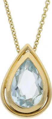 Produktbild von JuwelmaLux Anhänger 585/000 (14 Karat) Gold mit Aquamarin JL30-02-1436