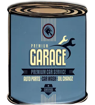 Obrázok produktu pre Moritz plechová značka prémiová garážová služba 20 x 26 vintage retro nostalgia kovová dekorácia