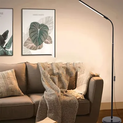 Produktbild von LED Stehlampe, Stehleuchte, Schwanenhals Leselampe, Einstellbare Standlicht, 360°Verstellbar, für Arbeitszimmer, Wohnzimmer, Schlafzimmer, Büro