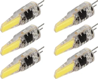 Produktbild von 6 Stück 6W 500LM G4 Glühbirne LED COB Silica Gel Energiesparlampe Glühbirne für Deckenlampe Wandlampe Tischlampe 220V