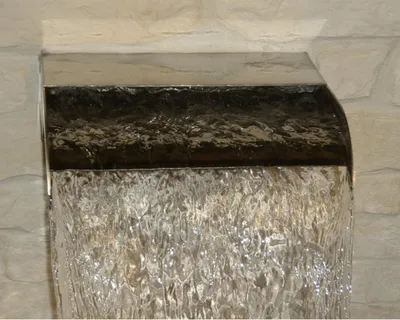 Produktbild von Edelstahl Wasserfall CASCADE mit Beleuchtung Breite 800 mm