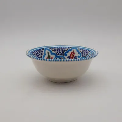 Obrázok produktu pre Tyrkysová marocká misa s okrajom - D 15 cm