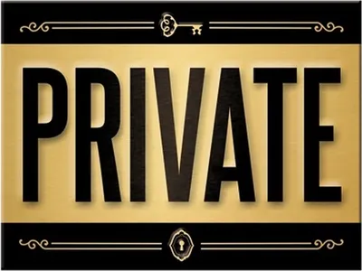 Produktbild von Nostalgic-Art - Magnet 6 x 8 cm - Achtung - Private