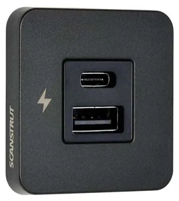 Produktbild von Scanstrut Usb-a Usb-c Innenladegerät Durchsichtig Durchsichtig One Size