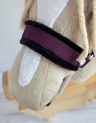 Obrázek produktu pro Hobby Horse, model A3, nastavitelné sedlo pro koně s černým kožíškem