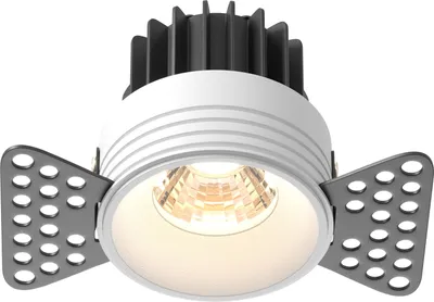 Produktbild von Maytoni Einbaustrahler Round LED incl. Weiß aus Aluminum 7W für Küche, Schlafzimmer, Wohnzimmer, Esszimmer, Lobby