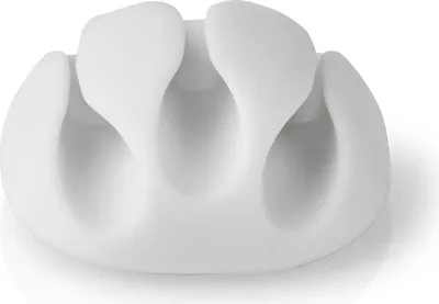 Produktbild von Nedis Kabelmanagement - Kabelclip - Click and Go - 4 Stück - Anzahl der Steckplätze: 3 Steckplätze - max. Kabeldicke: 5.3 mm - TPE - Weiss