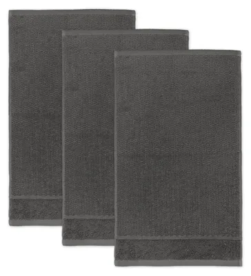Produktbild von Frottana Pearl Gästetuch 30 x 50 cm aus 100% Baumwolle, Graphite 3er Set