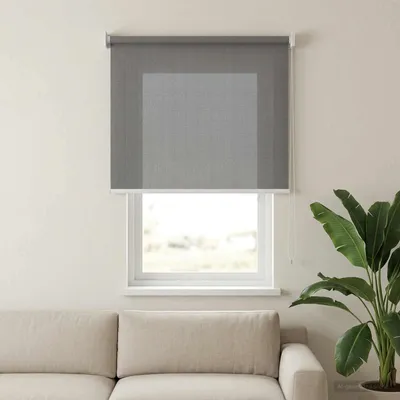 Produktbild von Außenrollo 90% UV-Block Hellgrau 80 x 140 cm HDPE