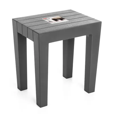 Produktbild von Hocker aus Polypropylen, anthrazit - B.38 x T.29 x H.41,5 cm