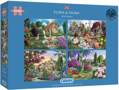 Produktbild von Gibsons Flora and Fauna, 500 Stück(e)