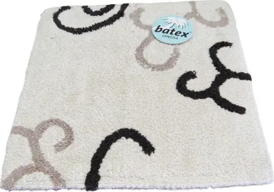 Produktbild von Batex WC Vorleger Toilettenvorleger Badematte Bad Teppich 50x50cm Venezia Natur Braun