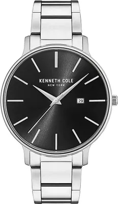Produktbild von Kenneth Cole Herrenarmbanduhr, silberfarben/schwarz